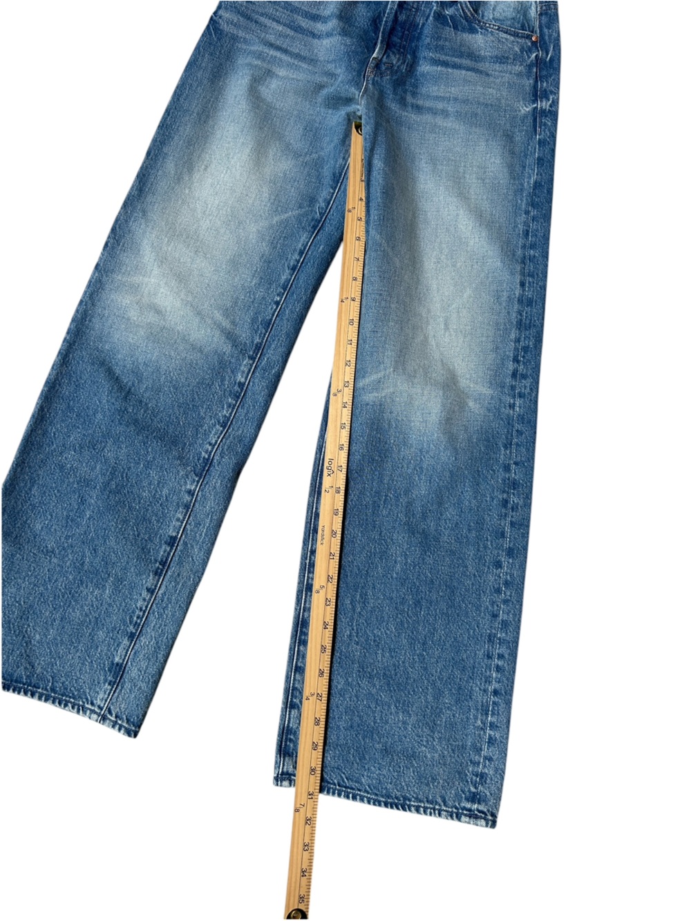 MOTHER Superior The Dodger Sneak Jeans Wipeout Medium Wash Size 25 - Picture 8 of 12